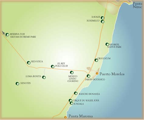 Map puerto morelos