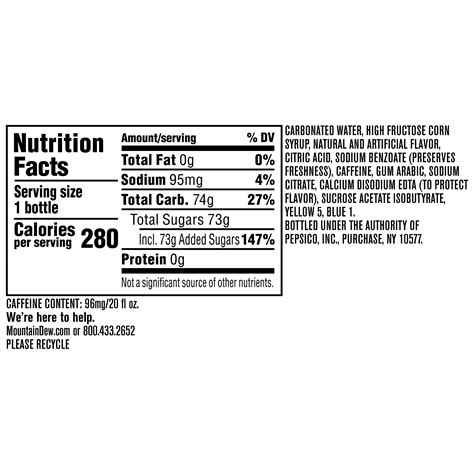 Mountain Dew Baja Blast Bottle