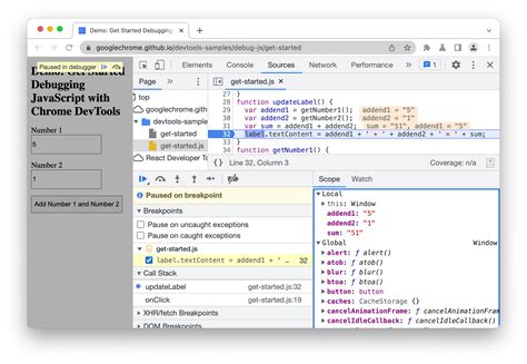 Debugging JavaScript Chrome 的图像结果