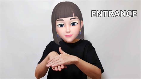 How to say entrance and exit in American Sign Language ASL sign?