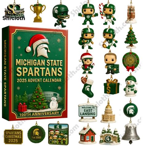 Never Forget Michigan State Spartans 100th Anniversary 2025 Advent ...