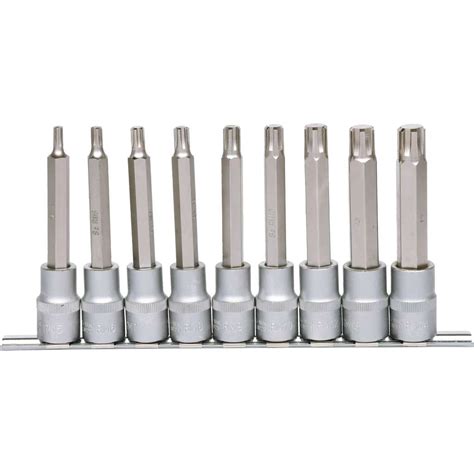 1/2" Bit-Stecknuss RIBE-Satz, 9-tlg, M5-M14 | 1/2" | Bit-Stecknüsse ...