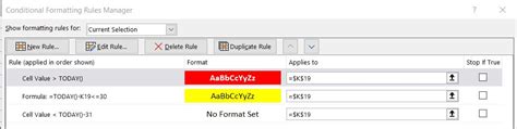 Image result for Excel Conditional Formatting Less than Today
