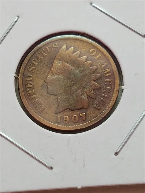 1907 P Indian Head Penny - For Sale, Buy Now Online - Item #795430