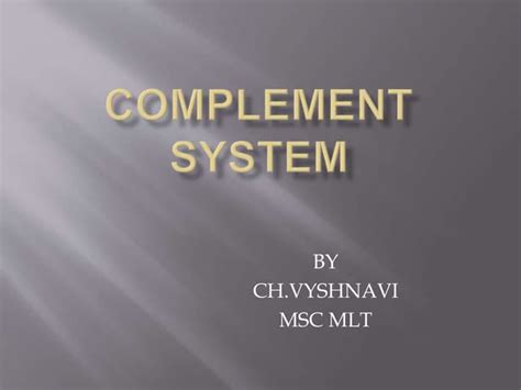 Complement Responsible For 的图像结果