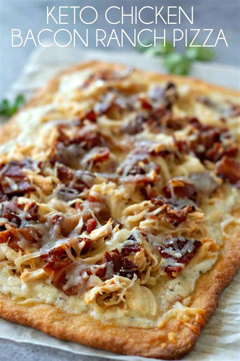 Keto chicken bacon ranch pizza – Artofit