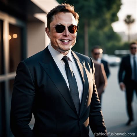 elon musk full body in sunglasses and a suit Prompts | Stable Diffusion ...