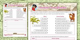 Ks2 Fronted Adverbials Writing Worksheet 'The Wyrmstooth Crown'
