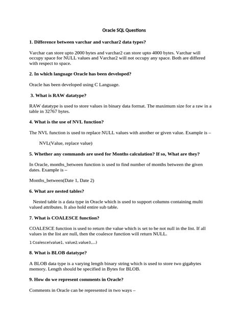 Image result for Level in Oracle SQL Questions and Answers