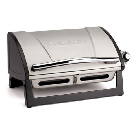 Cuisinart Grillster Portable Gas Grill Stainless Steel Compact Bbq ...