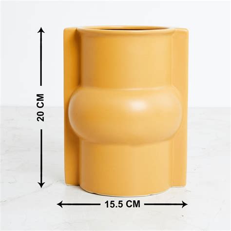 Buy Splendid Ceramic Broad Vase from Home Centre at just INR 1399.0