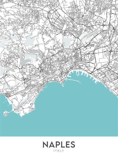 City Map Naples Italy Map, TOWN PLAN OF NAPLES, Italy, 1943,