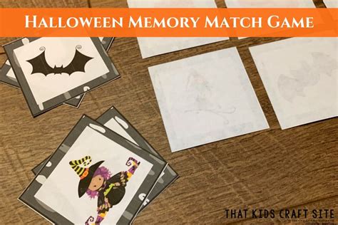 Halloween Matching Game Printable - That Kids' Craft Site