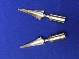 Brass spearpoint finial - Ensign Flags