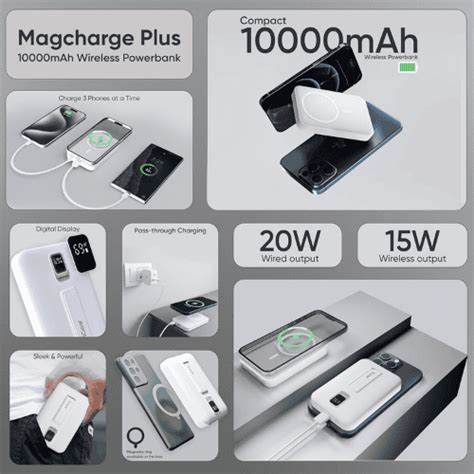 Buy iGear MagCharge Plus (iG-1268) Magsafe 10000mAh Power Bank- White ...