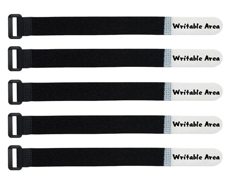 Mr-Label Unique Writable Cable Ties - Reusable Fastening Cable Straps ...