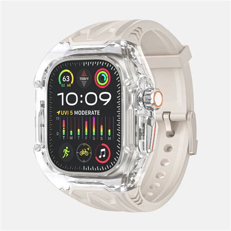 Monarch White Apple Watch Case With Silicone Band – UltraGlass®
