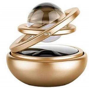 ZULUSTYL Crystal Car Air Freshener Car Dashboard Metal Body Powered ...