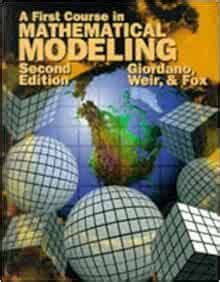 Image result for A First Course in Mathematical Modeling