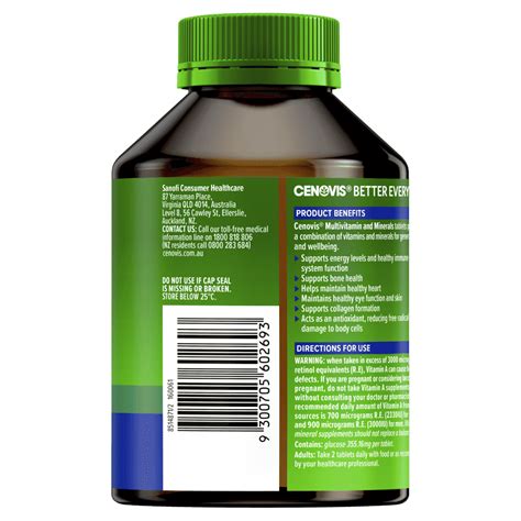Cenovis Multivitamin and Minerals 200 Tablets – Discount Chemist
