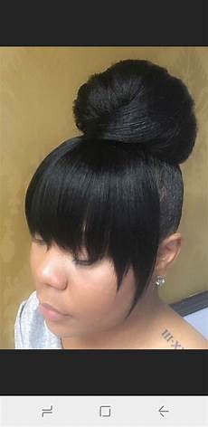 Donut Hairstyles With Bangs by Pin By Latoya On Hair Styles In 2019 Ponytail Donut Hairstyles With Bangs