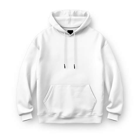 Premium AI Image | white front view tee hoodie hoody sweatshirt on ...