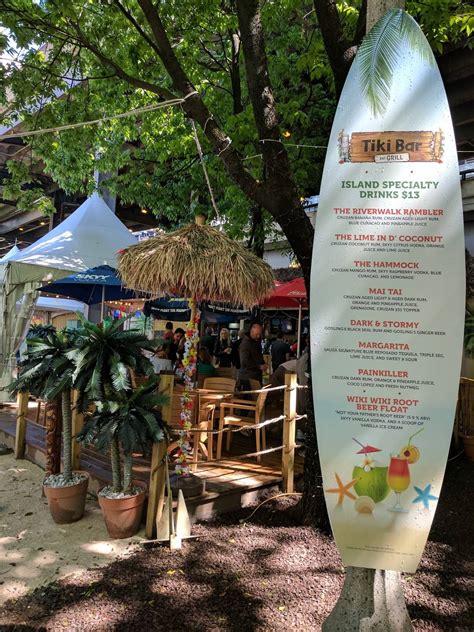 Menu at Island Party Hut pub & bar, Chicago