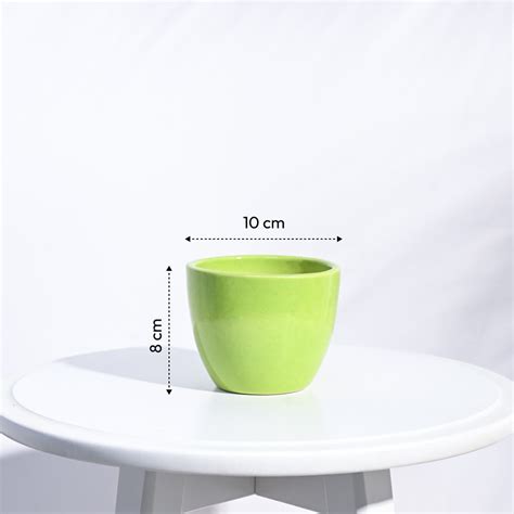 Apple Ceramic Pot (3.8 Inch Diameter) – Ugaoo
