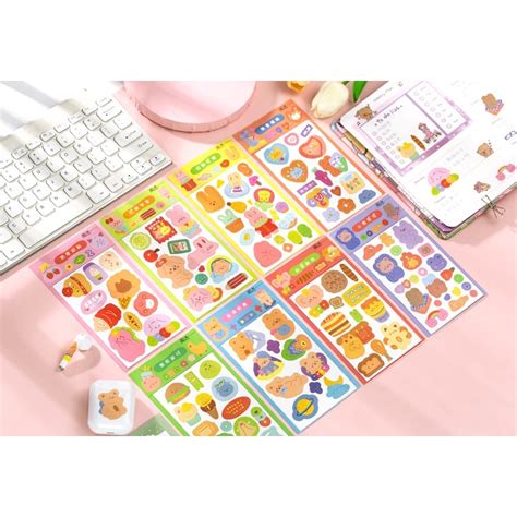 MUMU Semi-sweet Sugar Series Diary Journal Cute Deco Stickers 半甜白糖系列 ...