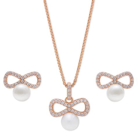 Buy Infinite Elegance Rose Gold-Plated Women's Silver Jewelry Set – Zavya