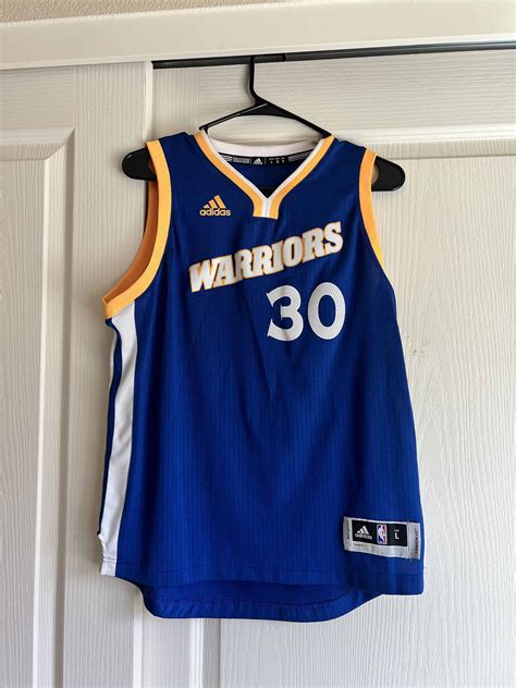 Warriors Stephen Curry Jersey – Swingman Youth L – FanWagn