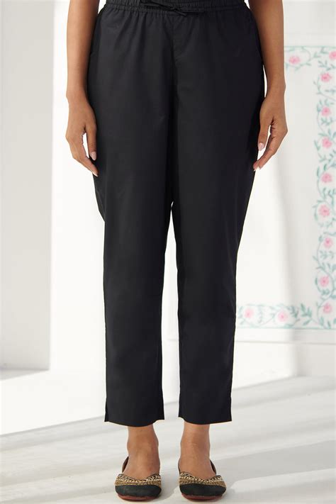 Roza Zeinab Black Narrow Pants for Women | Farida Gupta – Farida Gupta ...