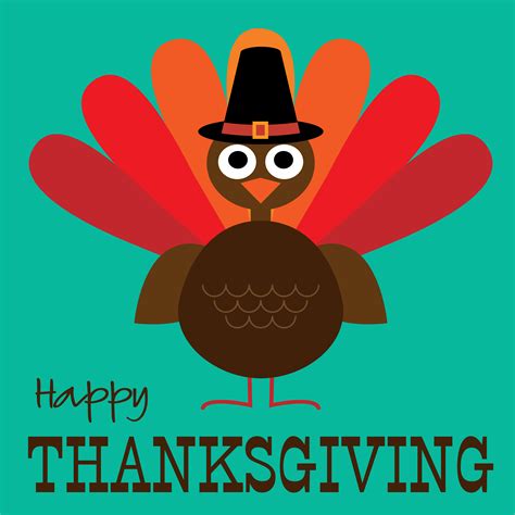 Cute Happy Thanksgiving Turkey Clipart