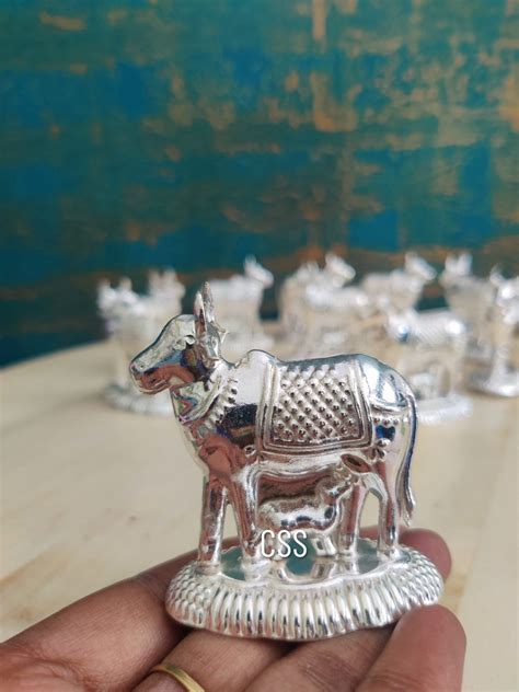 Set of 10 , Gomata Statues in German Silver for Return Gifts-CZY001GS ...