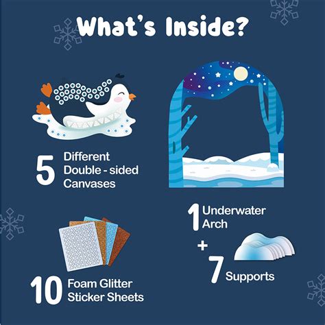 Foam It Winter Animals - Foam Sticker Mosaic Art Activity – Binca