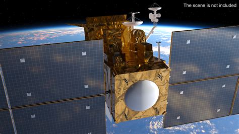 Space Satellite Equipped with Solar Panels 3D | 3D Molier International