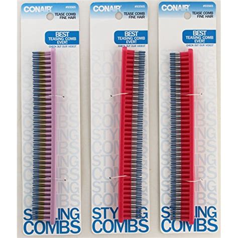 Best Tease Comb Ever! For Fine Hair. Pack of 3 | Tease, Hair pack ...