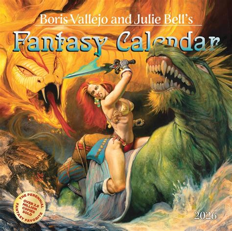 Boris Vallejo and Julie Bell’s Fantasy Wall Calendar 2026 by Boris ...