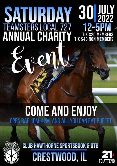 2022 TEAMSTERS LOCAL 727 CHARITABLE FUND EVENT INFORMATION : Teamsters ...
