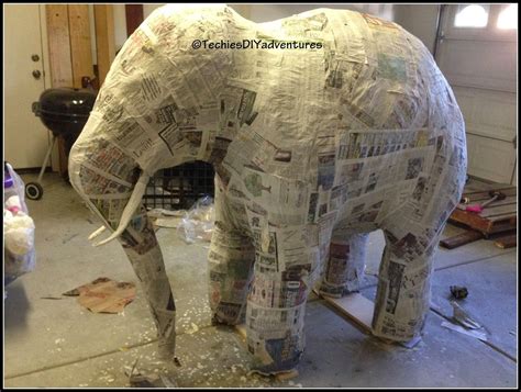 DIY Paper Mache Elephant Tutorial