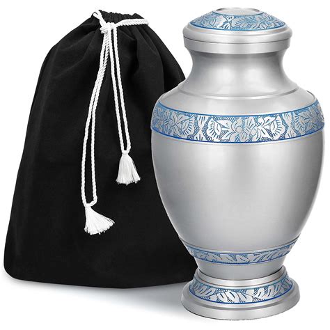 Buy GSM Brands Cremation Urn for Adult Human Ashes - Large Handcrafted ...