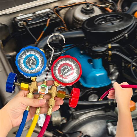 Sutekus AC Gauge Set 3 Way AC Manifold Gauge Set India | Ubuy