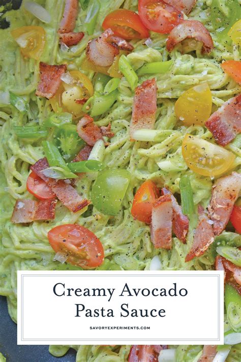 Healthy Creamy Avocado Pasta Sauce is a great alternative to ...