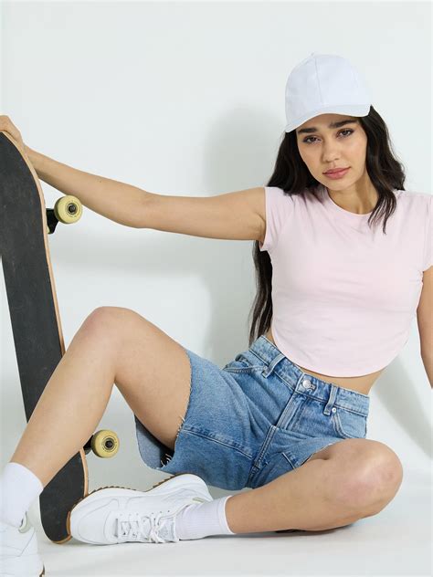 Pink Cotton Baby Tee – CAVA Athleisure Pvt Ltd