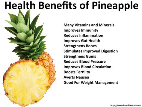 Health Benefits of Pineapple - Healthiertoday