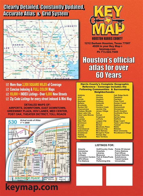 Harris County 54th Edition Key Map Atlas – Houston Map Company