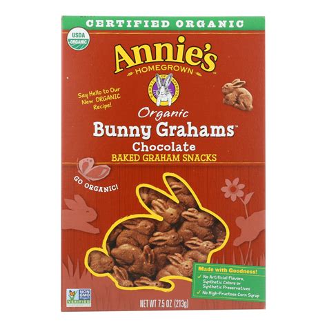 Annie's Homegrown Organic Cinnamon Graham Crackers - Case Of 12 - 14.4 Oz.