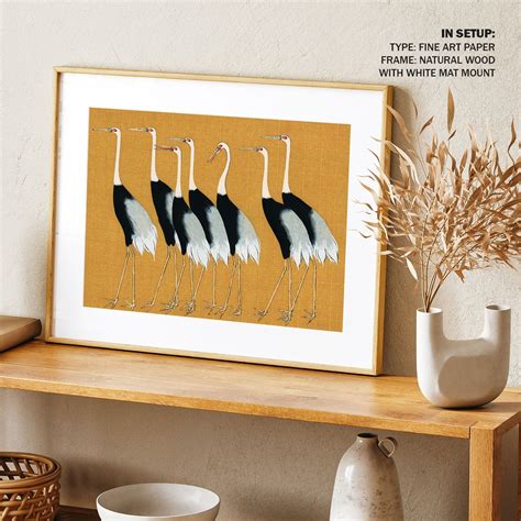 A Flock of beautiful Japanese red: Buy Japanese Painting & Art Prints ...