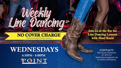Weekly Line Dancing Lessons at Point Bar | Konocti Vista Casino