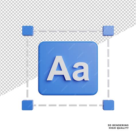 Font design sign front view icons 3d rendering illustration on ...